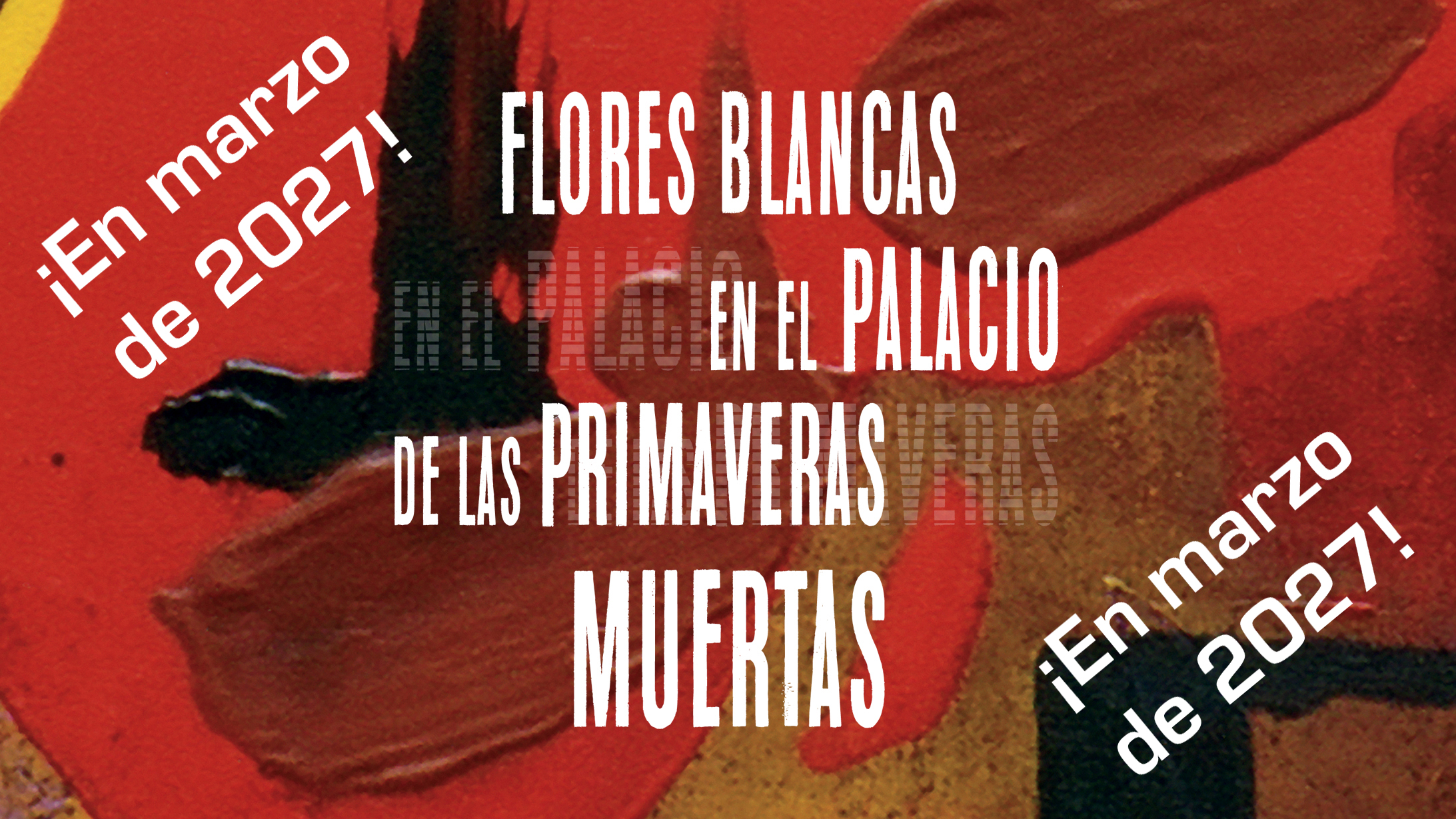 Flores blancas en el palacio de las primaveras muertas